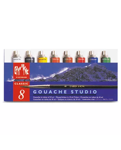 Boîte métal 15 tablettes de peinture GOUACHE STUDIO