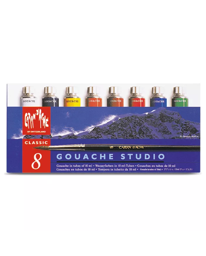 Boîte de gouache Studio en tube de 10ml, 8 pièces