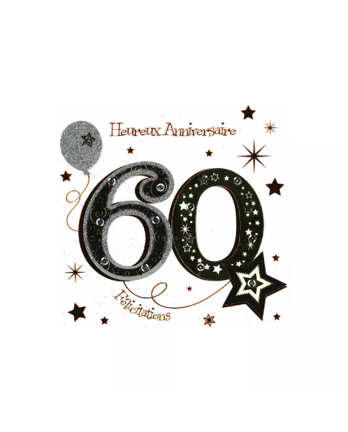 Carte Anniversaire 60 ans