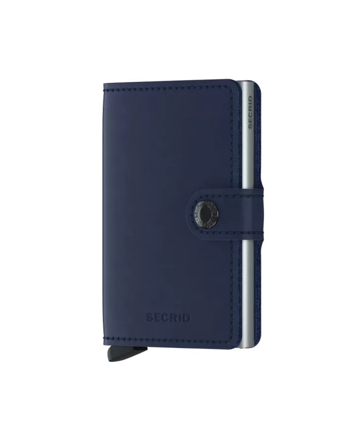 Secrid - Porte-cartes de crédit en cuir navy