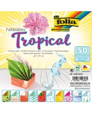 Feuilles Origami Tropical