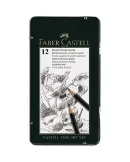 Crayon graphite Set Design Faber Castell, assortiment de 12 pces 8B à 2H