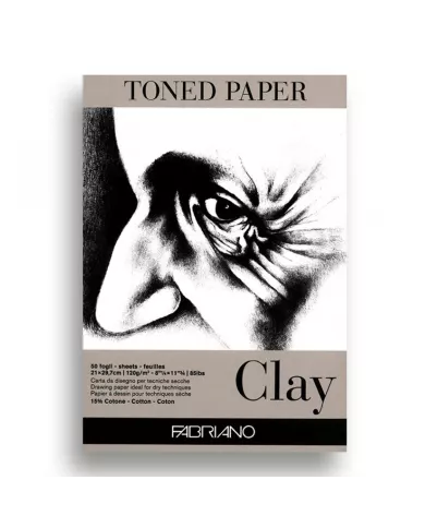 Bloc Toned Paper CLAY, 120gr 50flles