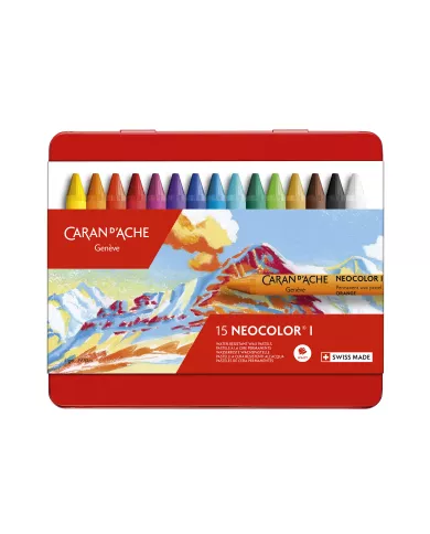 Boîte de pastels Neocolor I, 15 pièces