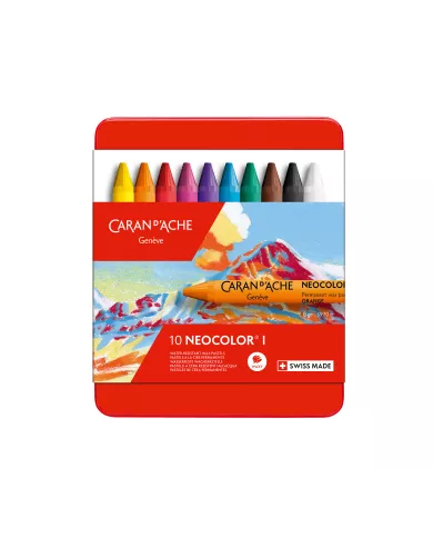 Boîte de pastels Neocolor I, 10 pièces
