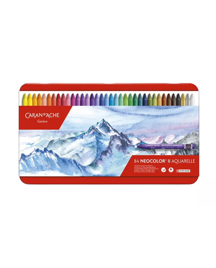 Boîte de pastels Neocolor II, 84 pièces