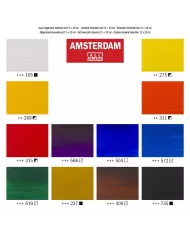 Set Amsterdam acrylique 12x20ml