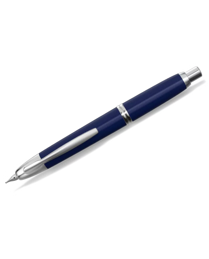 Pilot - Stylo-Plume Capless laque bleu finition rhodié, 3 tailles de bec F, M, B