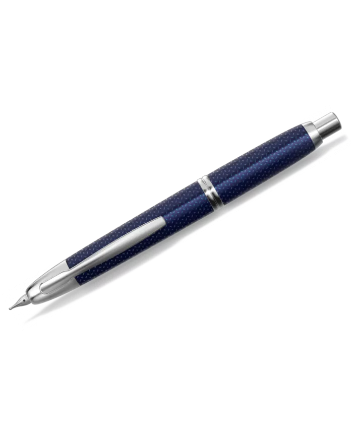 Pilot - Stylo-Plume Capless Graphite laque bleu finition rhodié, taille de bec M, F, B