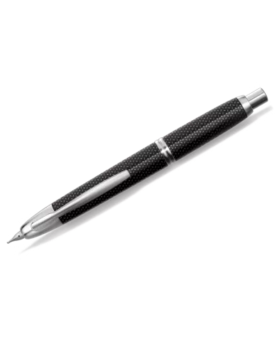 Pilot - Stylo-Plume Capless Graphite laque noir finition rhodié, 3 tailles de bec F, M, B