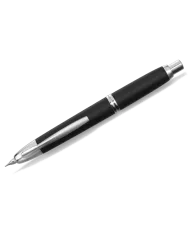 Pilot - Stylo-Plume Capless noir mat finition rhodié, 3 tailles de bec F, M, B