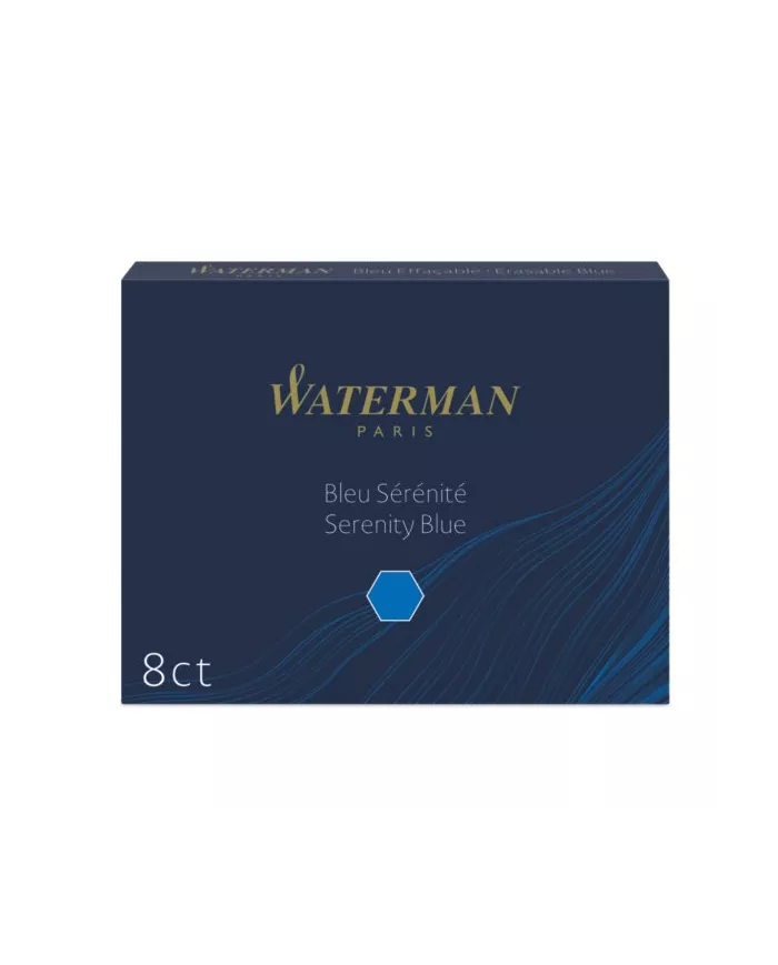Waterman - Cartouche longue d'encre pour plume bleu royal