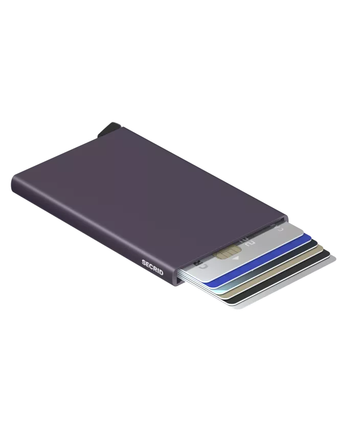 Secrid - Porte-cartes de crédit en alumunium Dark Purple