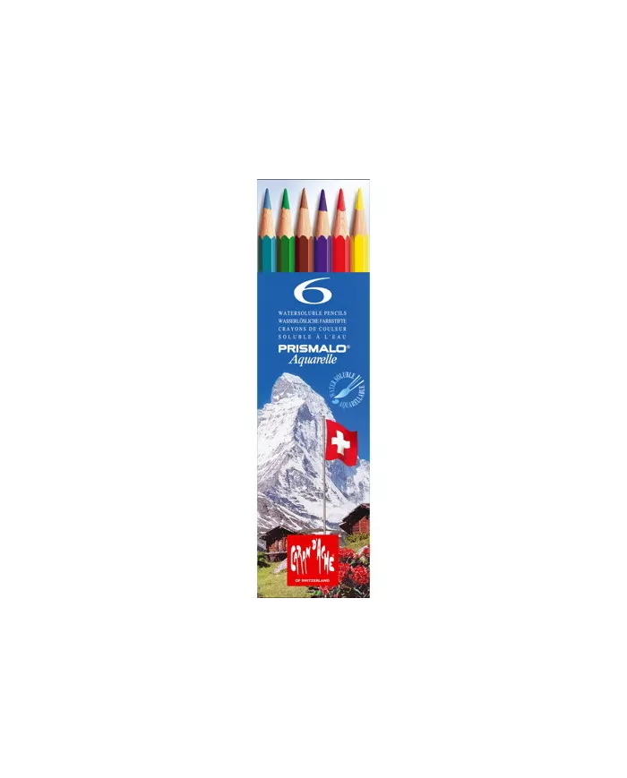 Boîte de crayons couleur Prismalo Caran d'Ache, assortiment de 6 pces