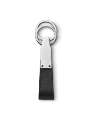 Porte-clés boucle Sartorial noir