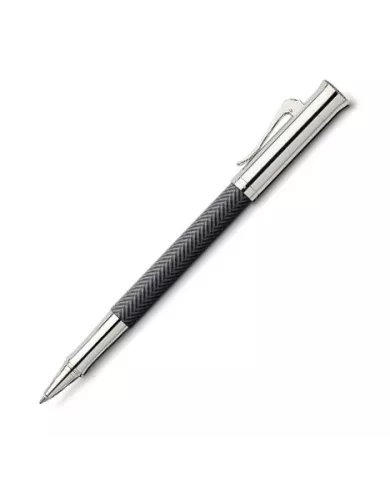 Graf von Faber-Castell - Roller Guilloché Ciselé finition plaqué rhodium