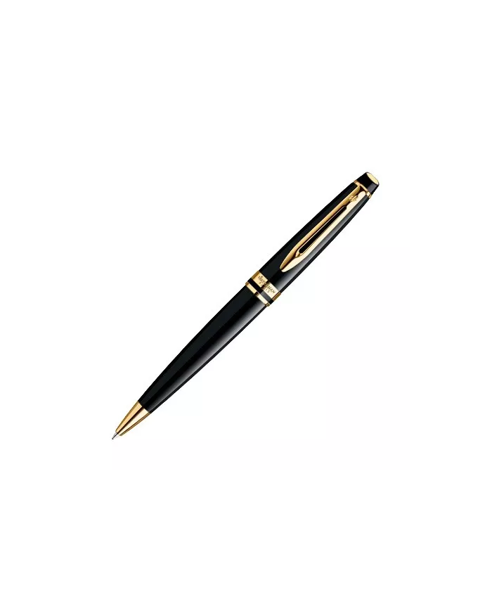 Waterman - Stylo-bille Expert Laque Noir finition doré à l'or fin