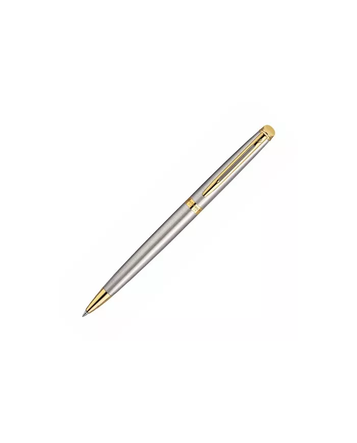 Waterman - Stylo-bille Hémisphère Acier fin finition doré à l'or fin ::  Waterman :: Hémisphère