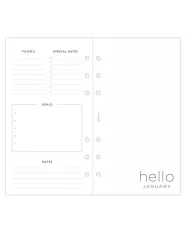 Recharge PERSONAL semaine sur 2 pages "Minimal" 2026