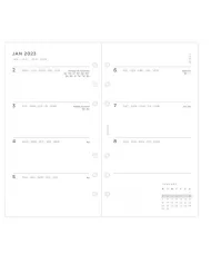 Recharge PERSONAL semaine sur 2 pages "Minimal" 2026