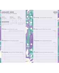 Recharge PERSONAL semaine sur 2 pages "Garden" 2026