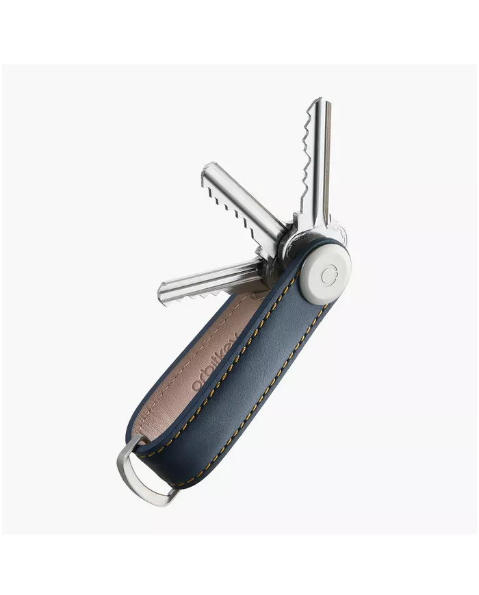 Porte-clés Orbitkey Leather Navy/Tan