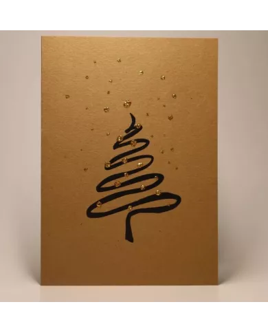 Carte A6 - Sapin noir