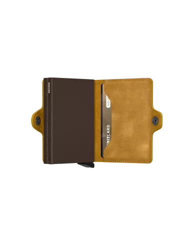 Secrid - Porte-cartes de crédit en cuir ochre vintage