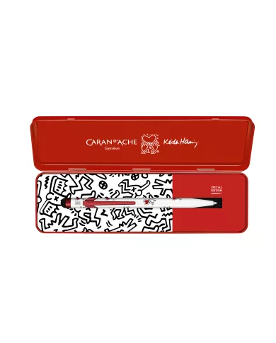 Stylo à bille 849 Keith Haring blanc