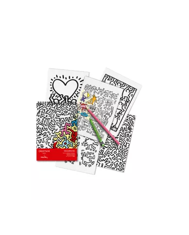 Bloc de coloriage A5 Keith Haring