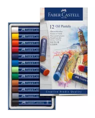 Boîte de pastels huile Faber castell, assortiment de 24 pces