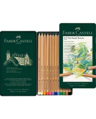 Boîte de crayons pastel Pitt Faber Castell, assortiment de 24 pces