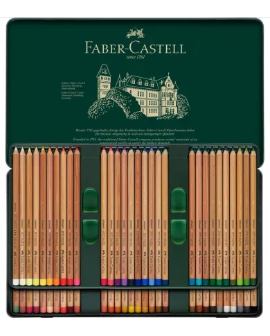 Boîte de crayons pastel Pitt Faber Castell, assortiment de 60 pces