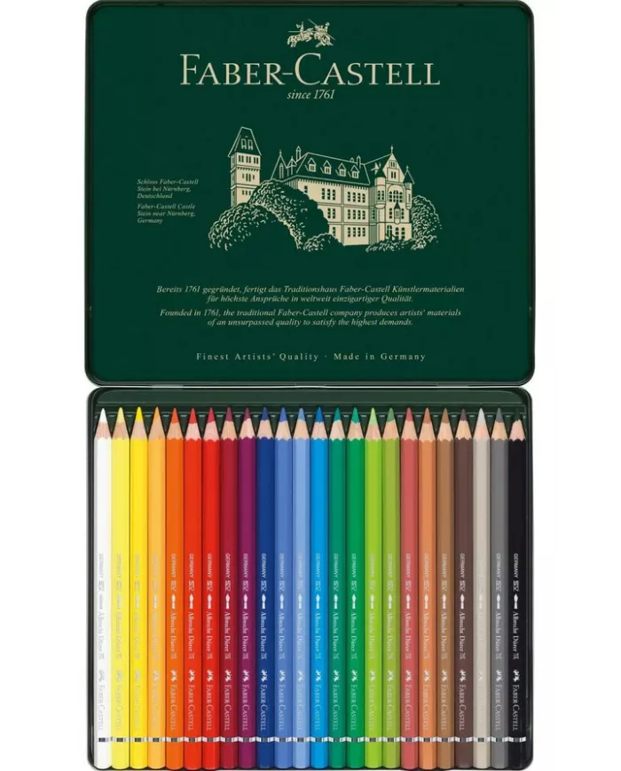 Boîte de crayons couleur aquarelle Faber-Castell 8202, assortiment