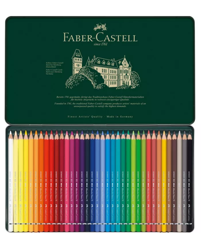 Boîte de crayons couleur aquarelle Faber-Castell 8203, assortiment de 36 pces