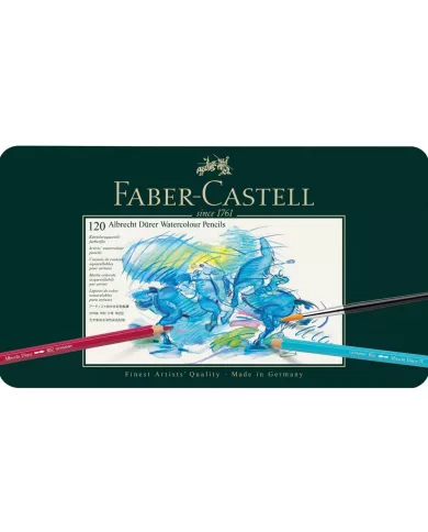 Boîte de crayons couleur aquarelle Faber-Castell, assortiment de 120 pces