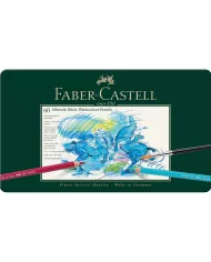Boîte de crayons couleur aquarelle Faber-Castell, assortiment de 120 pces