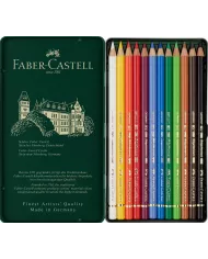 Boîte de crayons de couleur Faber Castell Polychromos 9210, assortiment de 12 pces