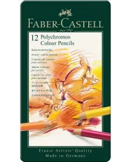 Boîte de crayons de couleur Faber Castell Polychromos 9212, assortiment de 24 pces