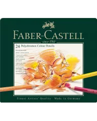 Boîte de crayons de couleur Faber Castell Polychromos 9213, assortiment de 36 pces