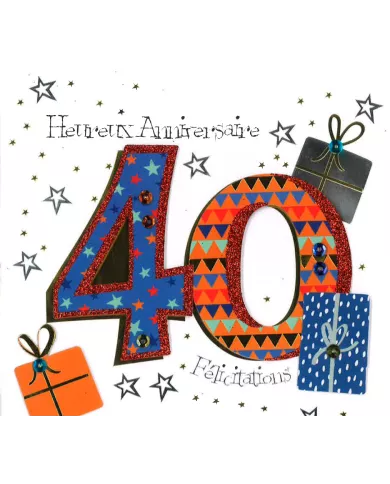 Carte Anniversaire 40 ans