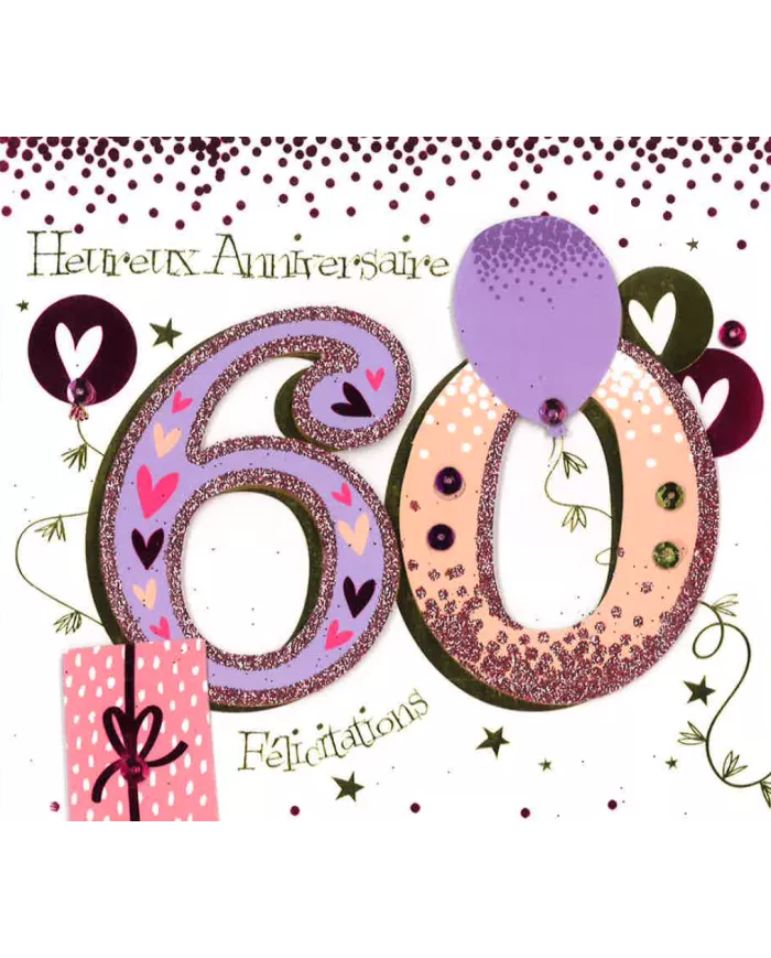 Carte Anniversaire 60 ans