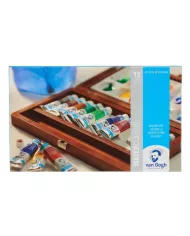 Coffret bois Aquarelle Van Gogh | 24 couleurs + accessoires