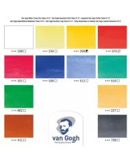 Coffret bois Aquarelle Van Gogh | 12 x 10 ml + accessoires