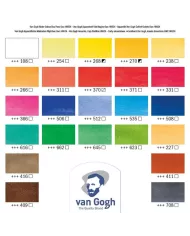 Coffret bois Aquarelle Van Gogh | 24 couleurs + accessoires