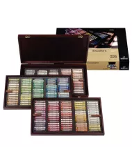 Coffret en bois Pastels tendres Sélection Paysage Traditionnel | 45 Pastels entiers