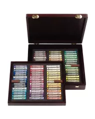 Coffret en bois Pastels tendres Sélection Portrait Deluxe | 60 Pastels entiers