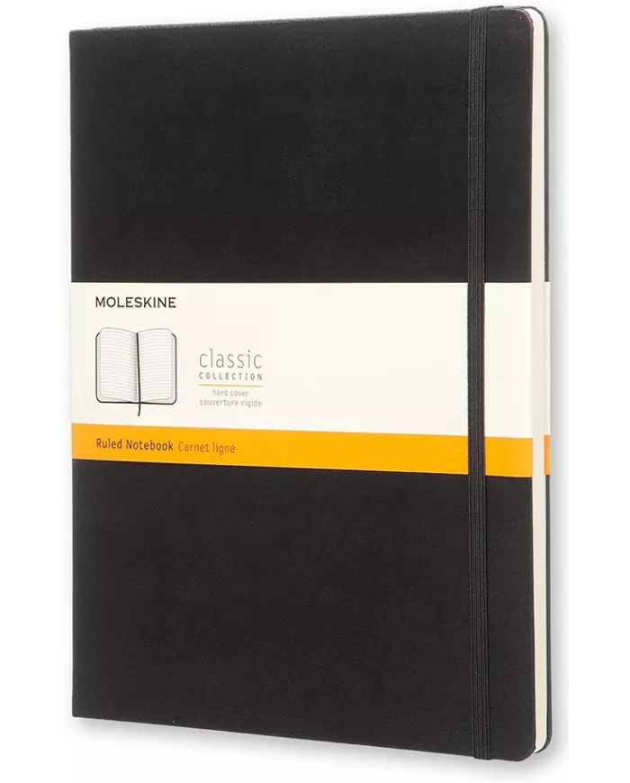 Carnet Moleskine noir - ligné - hard cover