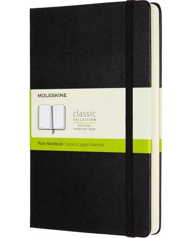 Carnet Moleskine noir - blanco - hard cover - 400 pages