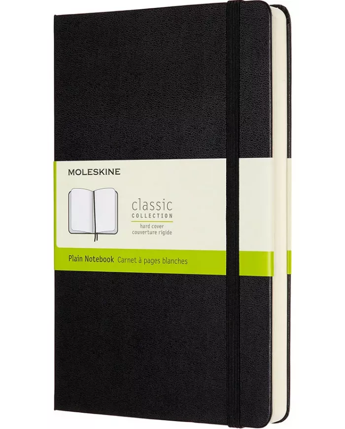 Carnet Moleskine noir - blanco - hard cover - 400 pages